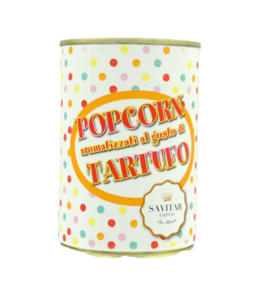Savitar Tartufi - San Miniato -TB/POP/20 - Pot de 20 grammes de pop corns aromatisés à la truffe blanche à la truffe blanche