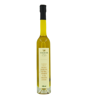 Savitar Tartufi - San Miniato - TN/CN/100T - 100 ml d’huile d’olive extra vierge aromatisée à la truffe d’été avec morceaux