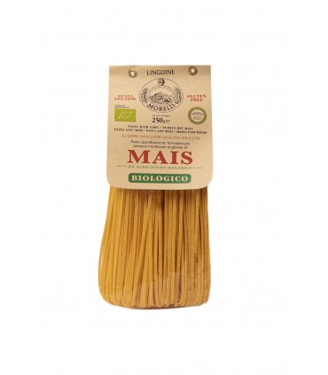 Sachet de 250 grammes de pâtes bio et sans gluten Linguine au mais